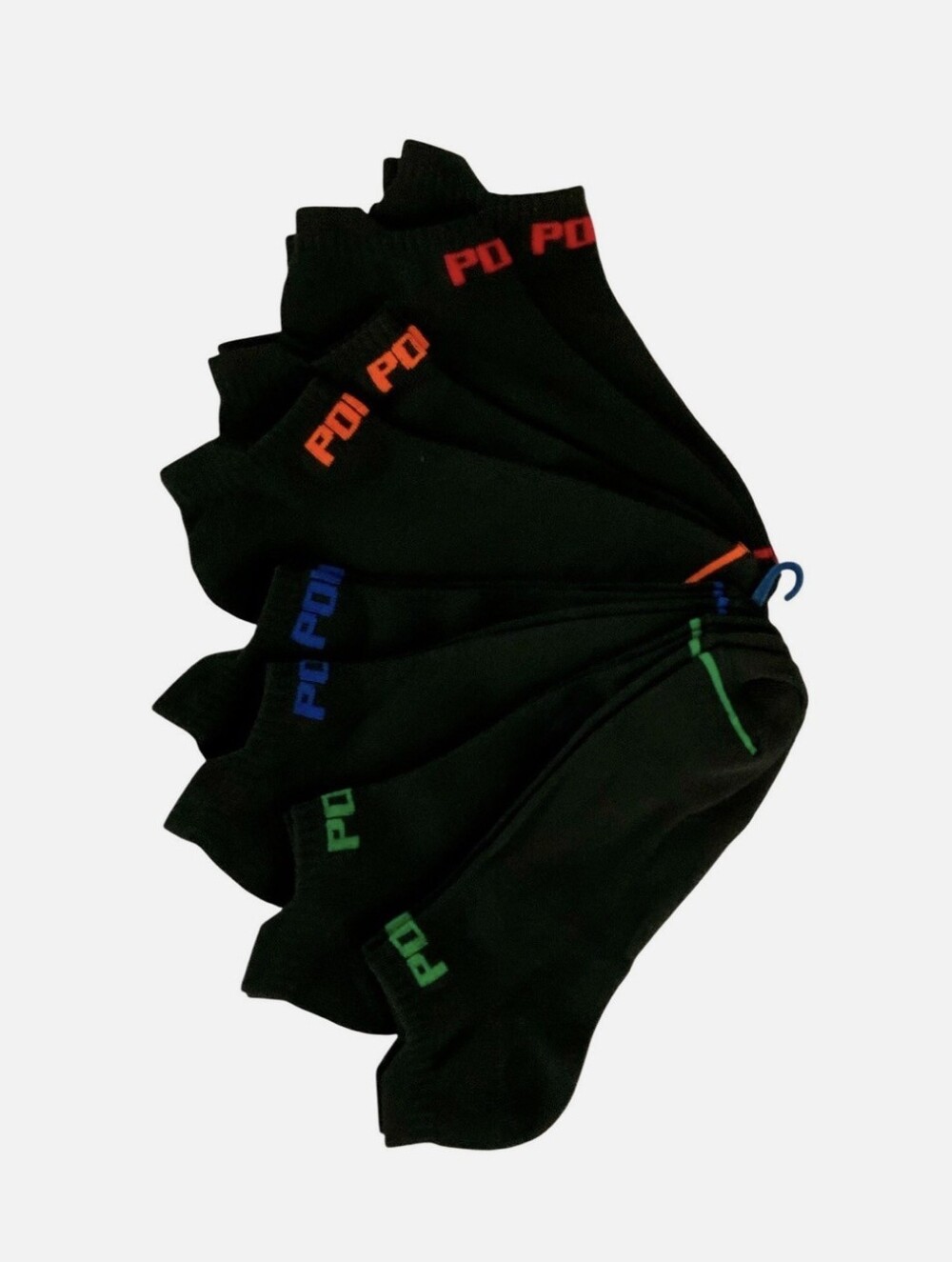 Polo Ralph Lauren Men's 8-Pack No Show Low-Cut Athletic Crew Socks